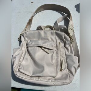 Haute Hippie purse/backpack. Cream in color